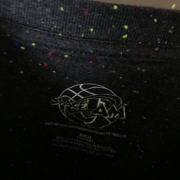 Space Jam Movie Tee T Shirt Film Cartoon Characters Graphic Short Sleeve Cotton - Picture 10 of 10